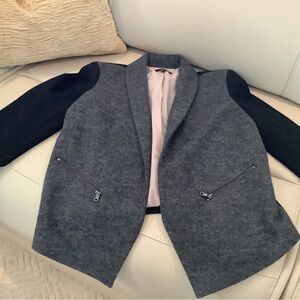 Stylish Gray and Black Women's Jacket